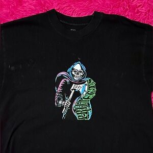 Black skeleton tee